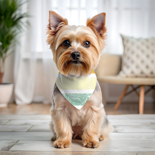 Lemony Stripes - Double Sided Bandana