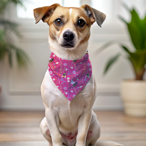 Magenta Bee - Double Sided Bandana