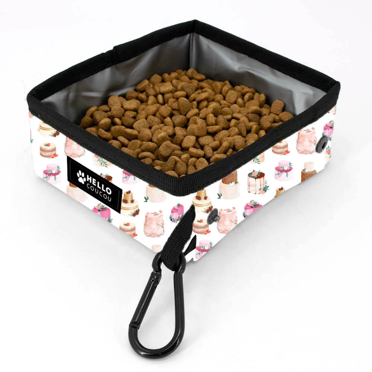 Wedding Cake - Portable Food & Water Bowl