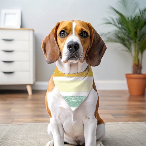 Lemony Stripes - Double Sided Bandana