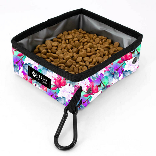 Magenta Bee - Portable Food & Water Bowl
