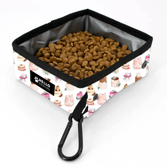 Wedding Cake - Portable Food & Water Bowl