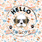 Sew Cute - Double Sided Bandana Hello Coucou